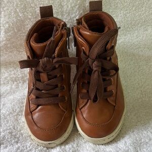 Cat & Jack Brown Leather-like Kids Shoes